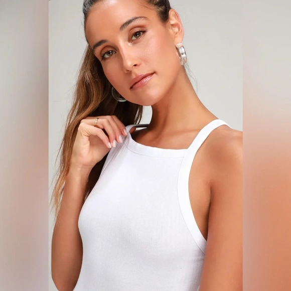 Free People Set Up White Tank Top - Picture 4 of 10